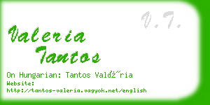 valeria tantos business card